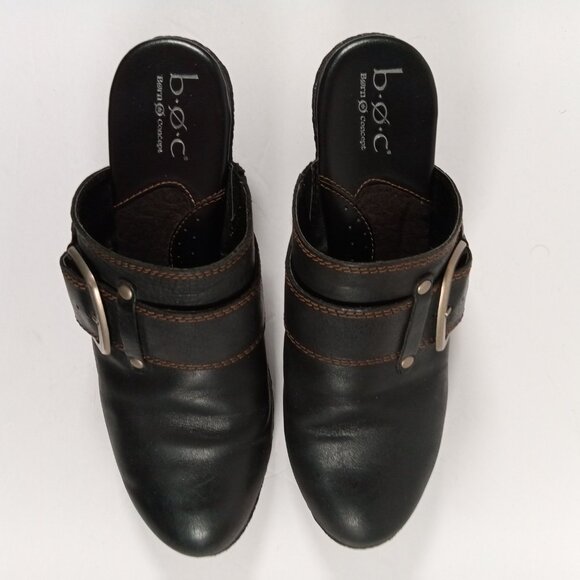 b.o.c Born Concept Leather Mules Women Size US 9 Black BC3725 - Picture 8 of 15